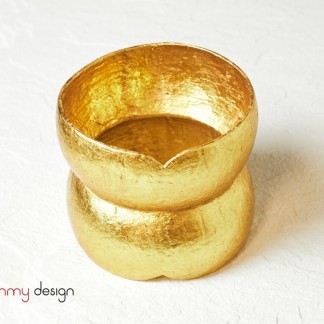 Gold leaf coconut bangle